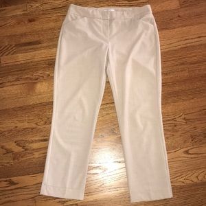 Beige pants size 6 with gold tone details